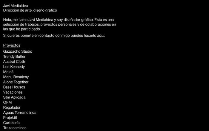 Javi Medialdea – Dirección de arte, diseño gráfico website preview