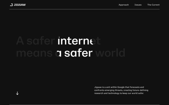 Jigsaw website preview