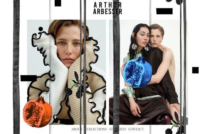 Arthur Arbesser website preview