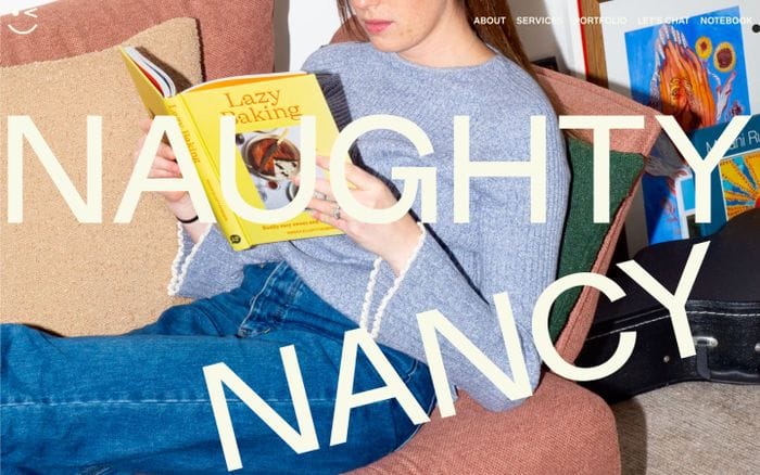 Naughty Nancy website preview