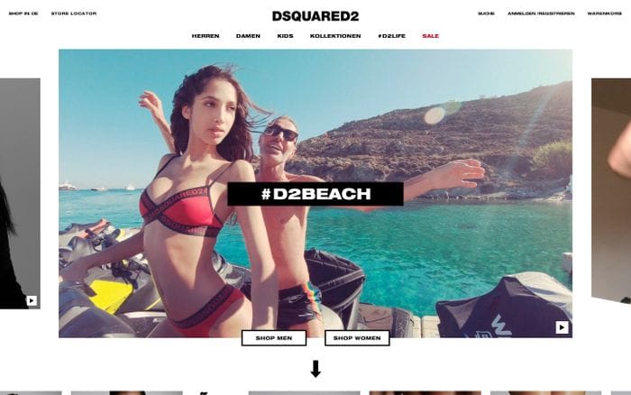 Dsquared2 Offizieller Online Store | Kleidung, Schuhe, Taschen & Mehr website preview