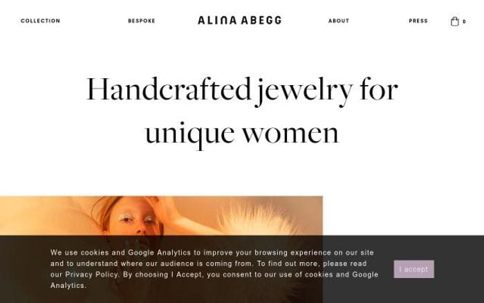Alinaabegg website preview