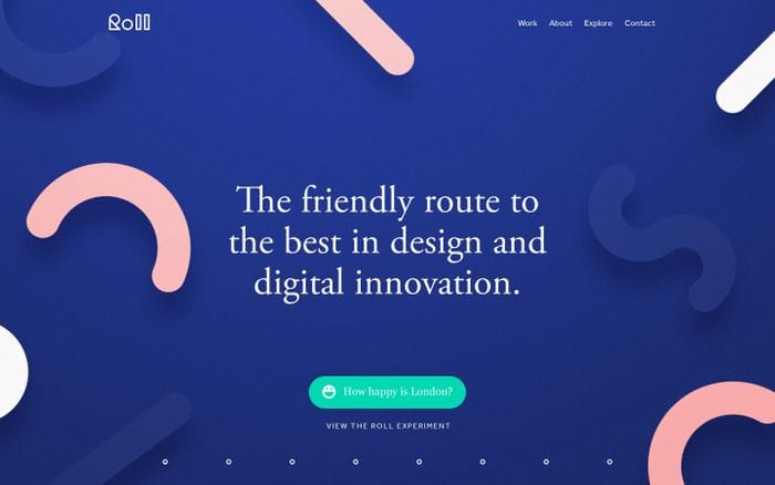Roll studio website preview