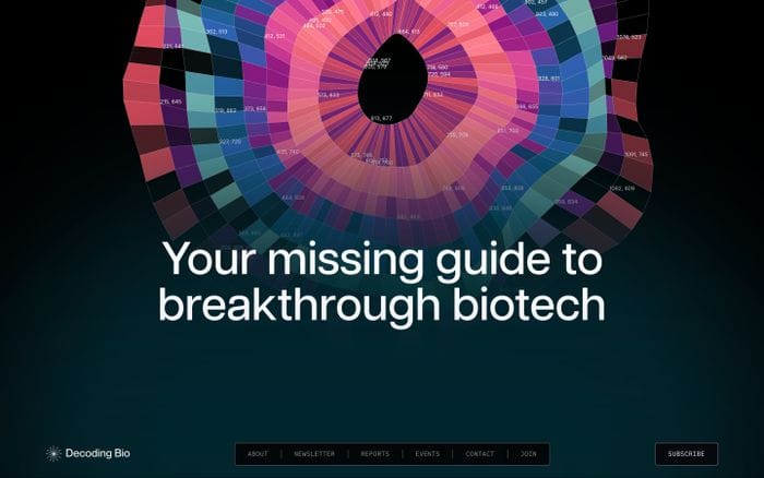 Decoding Bio website preview