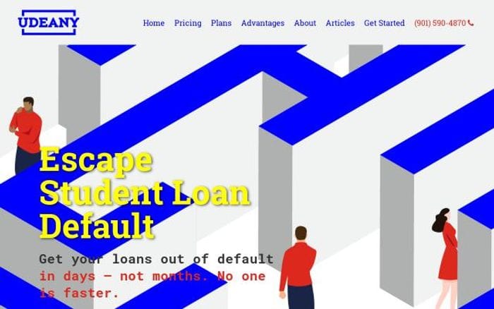 Udeany website preview