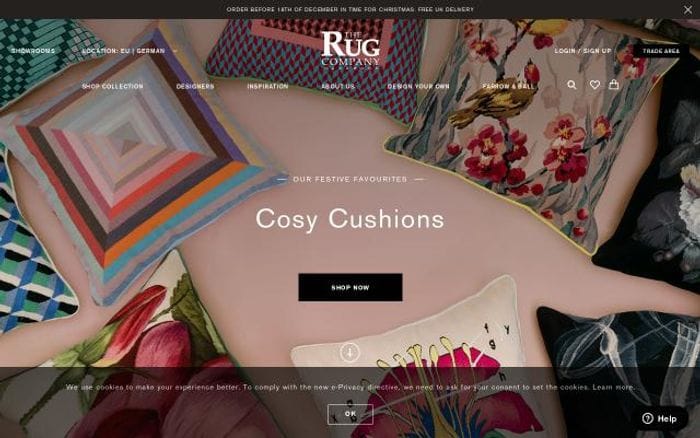 Therugcompany website preview