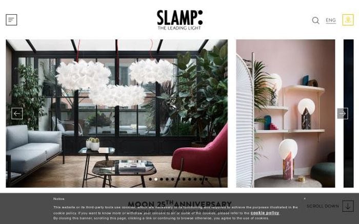 Slamp website preview