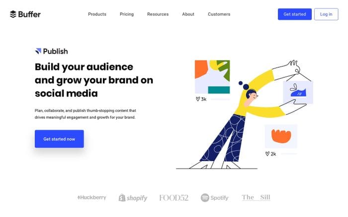 Buffer | Social Media Management Software for Growing Brands website preview