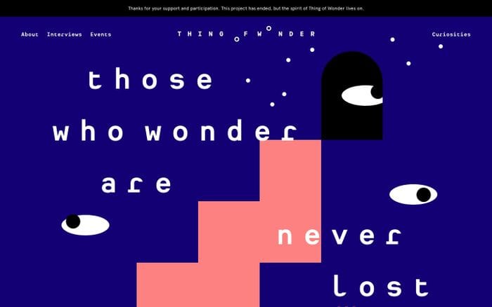 Thing of Wonder  - Thing of Wonder website preview