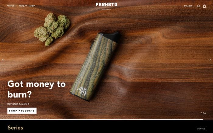 PRØHBTD website preview