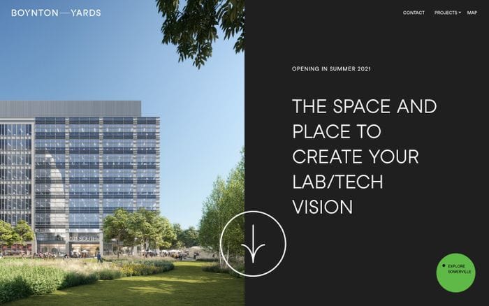 Boynton Yards website preview