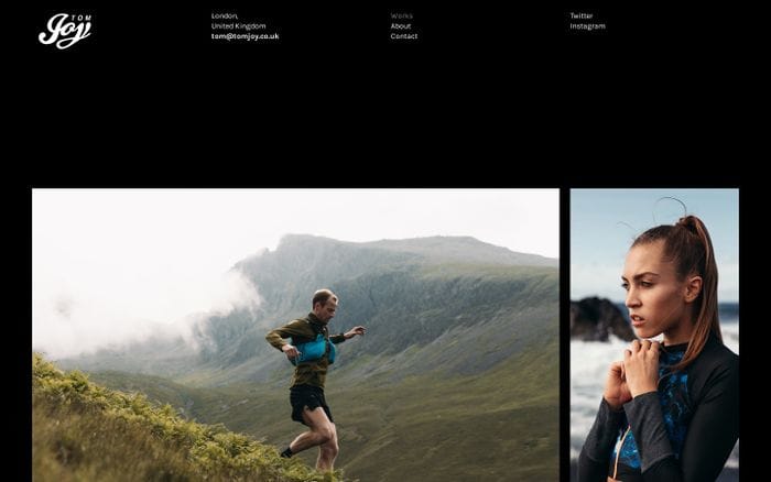 Tom Joy Photography website preview