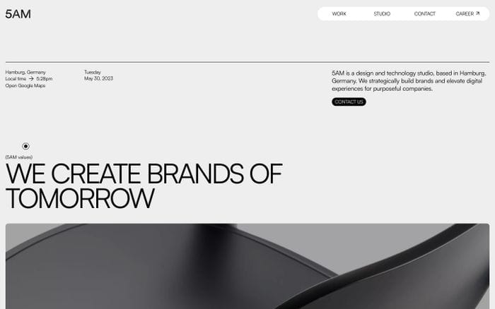 5am website preview