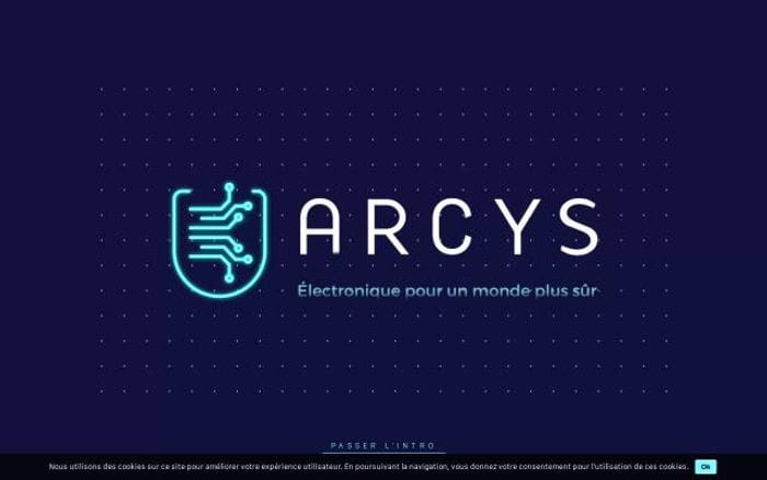 Arcys website preview