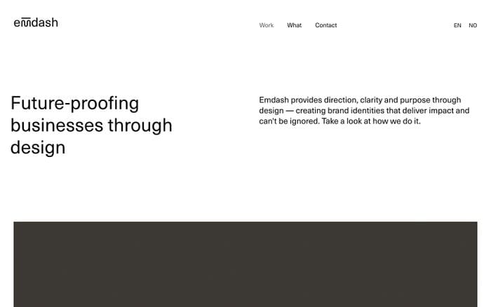 Emdash website preview
