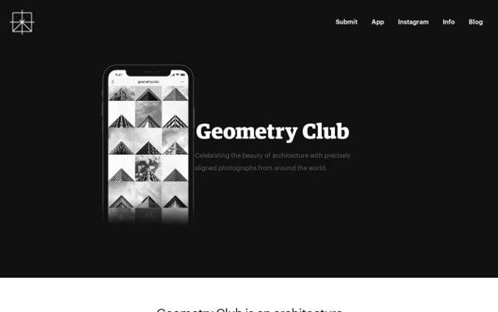 Geometryclub website preview