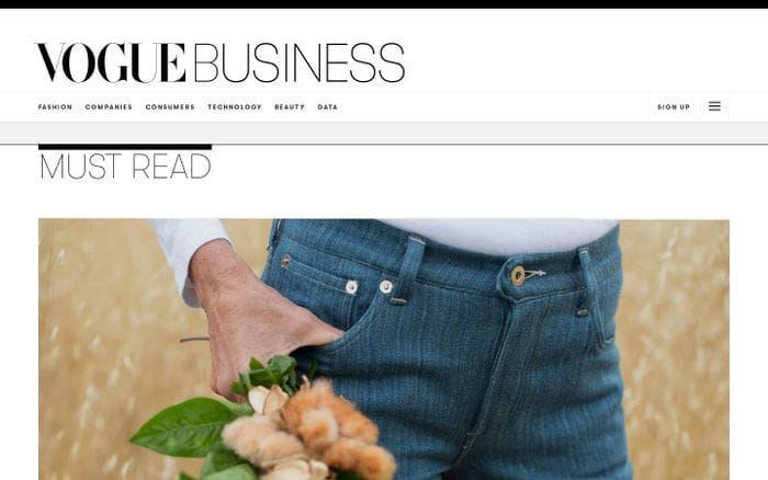 Vogue Business – Fashion's Global Perspective website preview