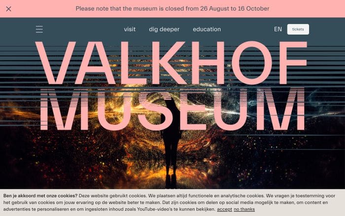 Valkhof Museum website preview