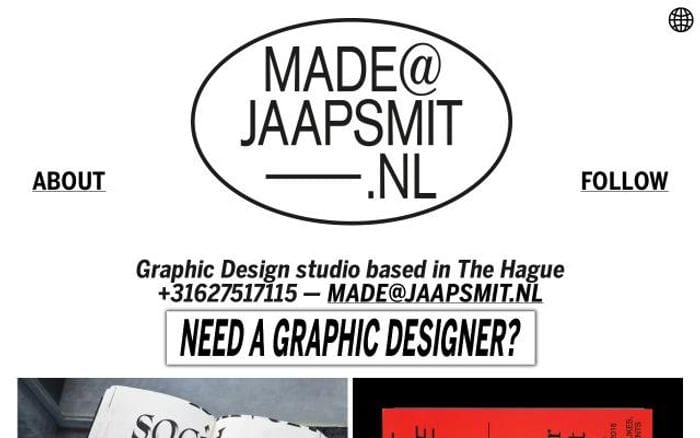 Jaapsmit website preview