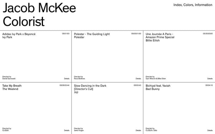 Jacob McKee website preview