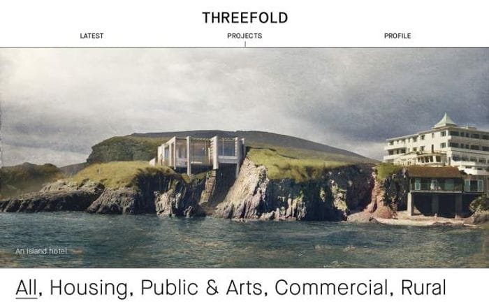 Threefoldarchitects website preview