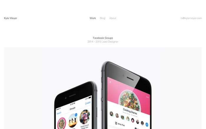 Kyle Meyer / Work website preview