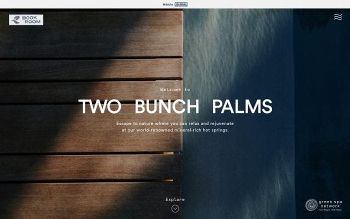 Twobunchpalms website preview