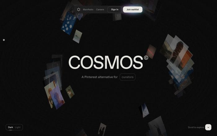 Cosmos website preview