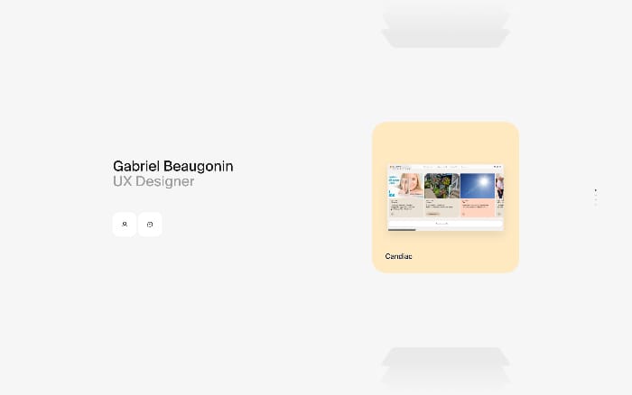 Gabriel Beaugonin website preview