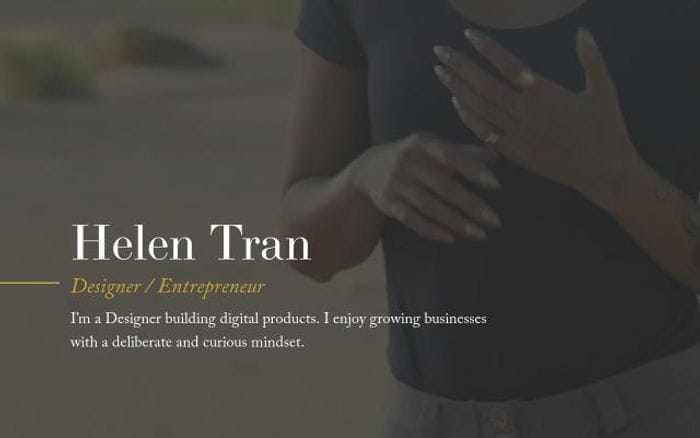 Helentran website preview