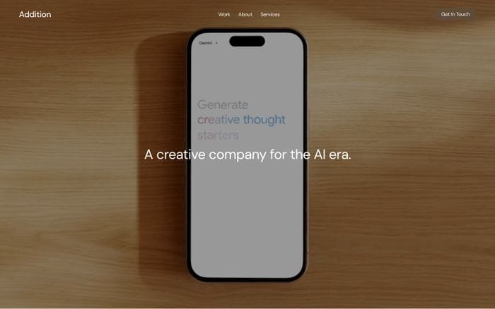 Addition website preview