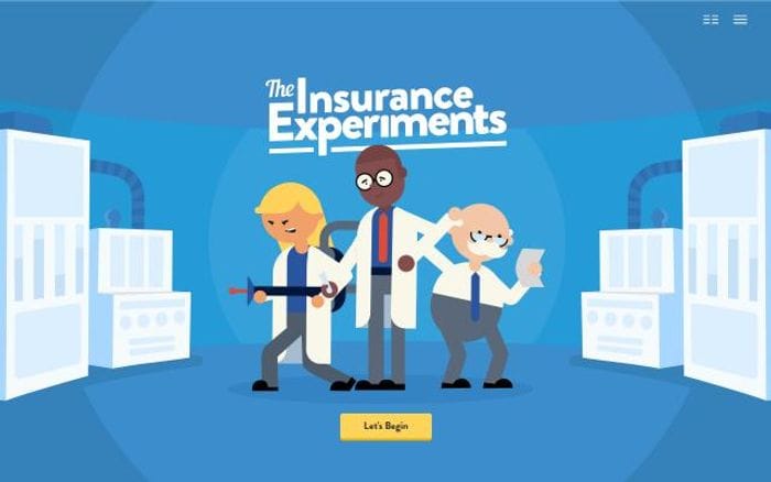 Insuranceexperiments website preview