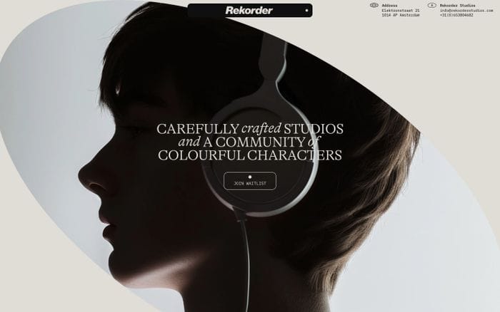 Rekorder Studios website preview