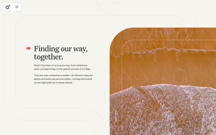 Noom Brand Hub website preview