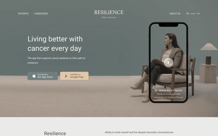 Resilience website preview