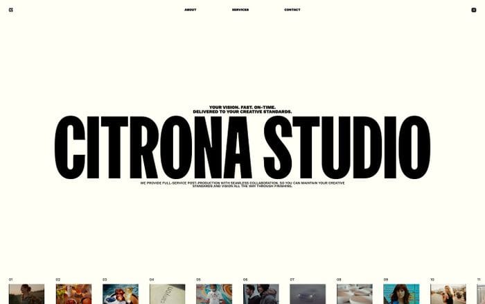 Citrona Studio website preview