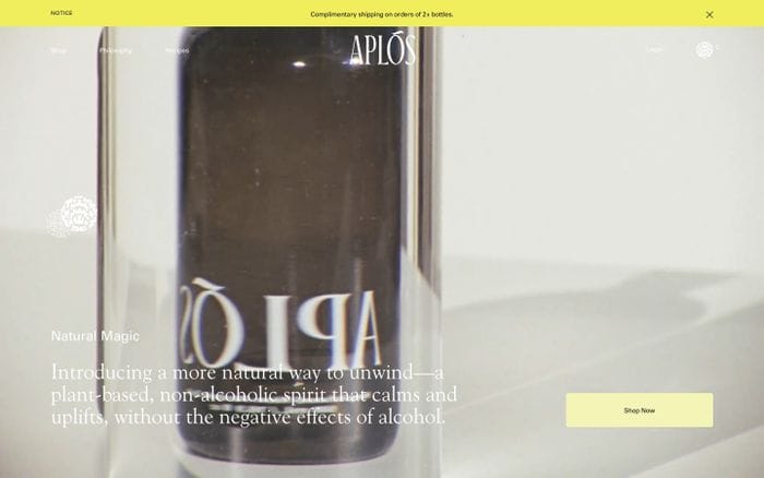 Aplos website preview