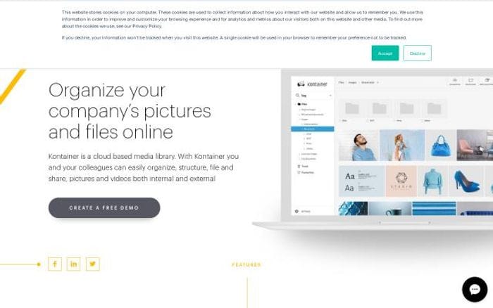 Kontainer website preview