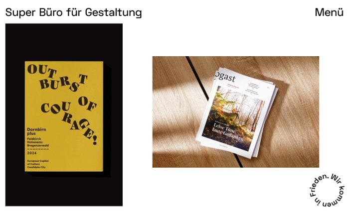 Super Büro für Gestaltung website preview