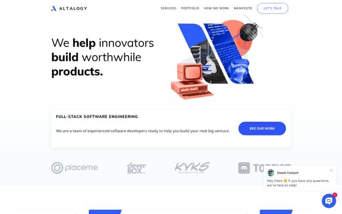 Altalogy website preview