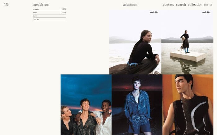 5th Management website preview