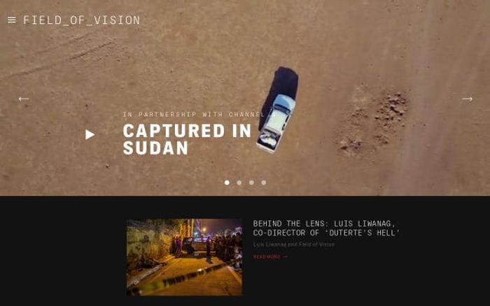 Fieldofvision website preview