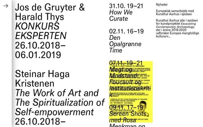 Kunsthalaarhus website preview