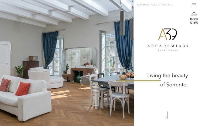 Accademia39 website preview