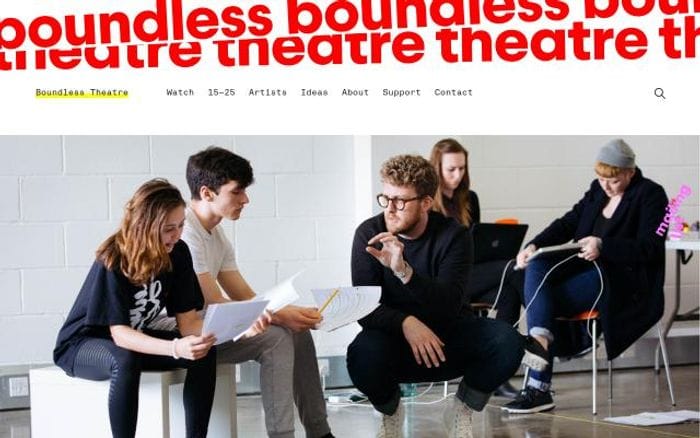 Boundless Theatre website preview