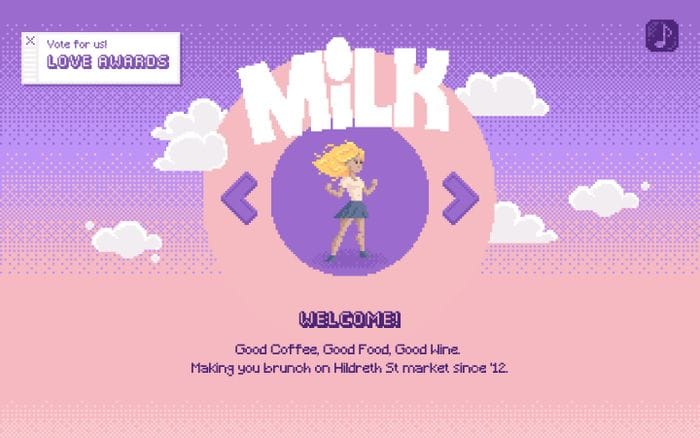 MILK website preview
