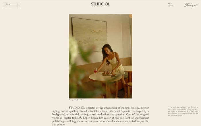 Studio Ol website preview