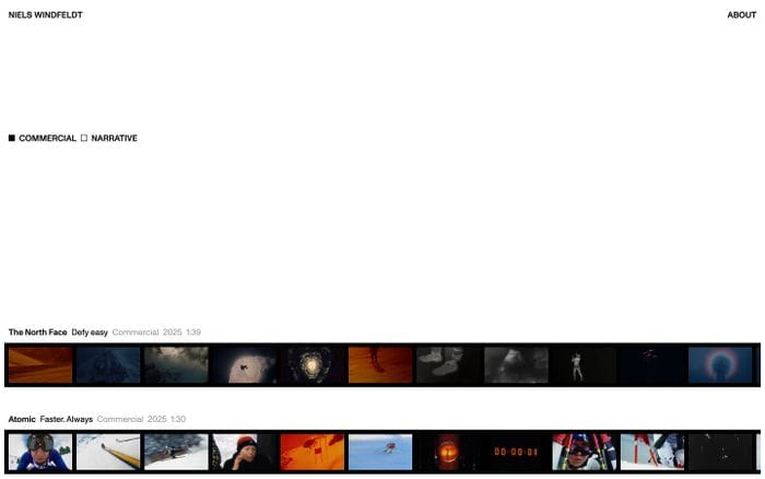Niels Windfeldt website preview