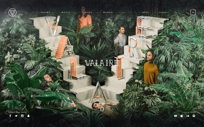 Valaire website preview