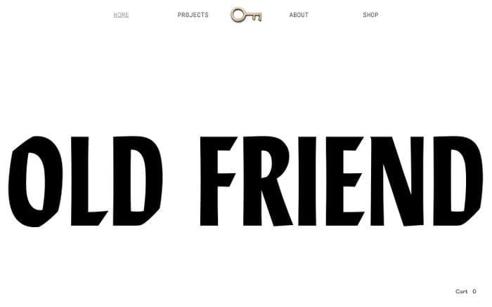Old Friend website preview